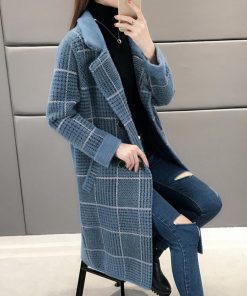 トレンチコート | グレンチェック チェスターコート 韓国