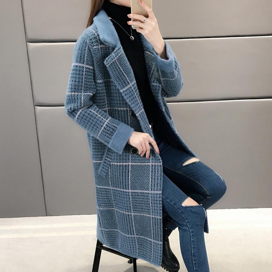 トレンチコート | グレンチェック チェスターコート 韓国