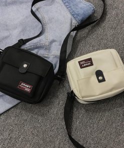 ショルダーバッグ | キャンバスバッグ 小さめ 男女兼用 スクエア ミニバッグ スマホバッグ 斜めがけ レディース