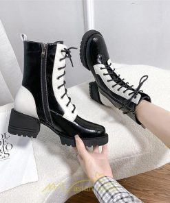 ショートブーツ | ブーツ レディース 編み上げブーツ 編み上げ ミドルブーツ 春 疲れない 靴  厚底 春ブーツ ブラウン ショート 緩め 二次会 パーティー 旅行 通勤 黒 歩きやすい