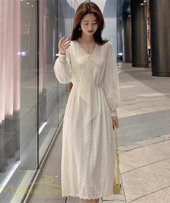 ミディアム | ワンピース レディース Aラインワンピース 着痩せ 上品 長袖ワンピース 春 秋 新作 スプリングワンピース 韓国風 20代 40代 お出かけ ゆったり 通学 30代 通勤