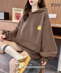 パーカー | レディース 秋 長袖 体型カバー スウェット トレーナー プルオーバー 厚手 後ポケット外し可 トップス 50代 40代 春 30代 おしゃれ 20代 フード