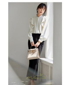シャツ・ブラウス | ブラウス レディース オフィス 白 フォーマル 長袖 おしゃれ シャツ カジュアル 制服 レギュラー 着回し フリル 秋服 オフィス OL 送料無料 キレイめ 通勤