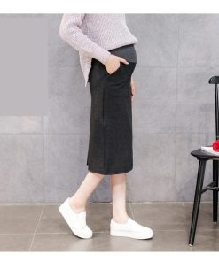 マタニティ | マタニティスカート 調整可 産前産後 妊婦妊娠 ミモレ丈スカート ママスカート 膝丈 秋服 レディース 秋スカート スカート マタニティウェア 腹包み 秋冬