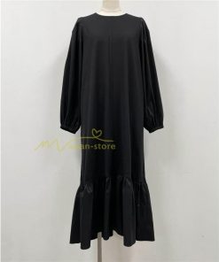 マキシ | 長袖ワンピース ロングワンピース 秋物 レディース Aラインワンピース 30代40代50代 ゆったり 切り替え 後ろリボン 送料無料 キャザー 可愛い 大人