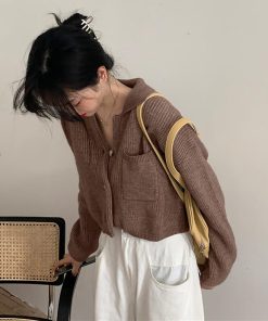 カーディガン | ショート丈ニット トップス