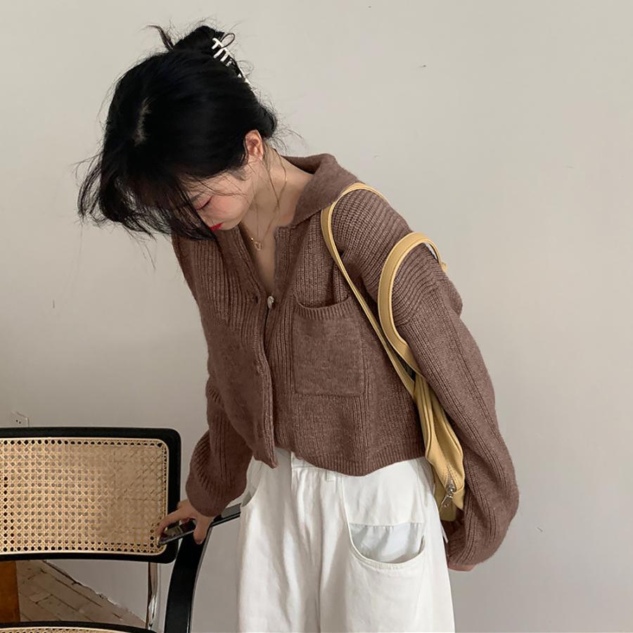 カーディガン | ショート丈ニット トップス