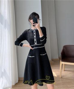 ニットワンピース | ワンピース レディース ニット ワンピース ニット チュニック 膝丈 ロング 長袖 着痩せ 20代30代40代50代 送料無料 秋冬 可愛い 秋冬コーデ