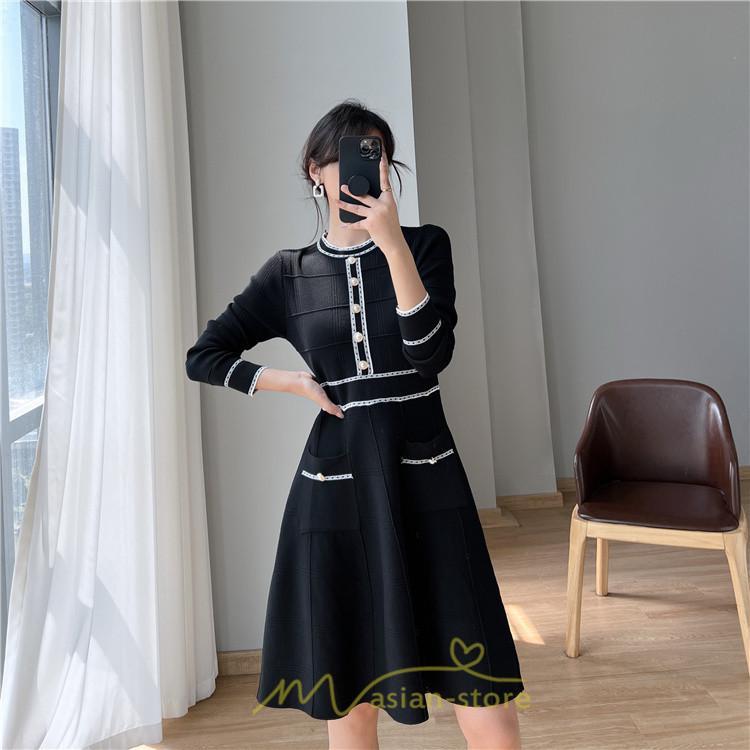 ニットワンピース | ワンピース レディース ニット ワンピース ニット チュニック 膝丈 ロング 長袖 着痩せ 20代30代40代50代 送料無料 秋冬 可愛い 秋冬コーデ