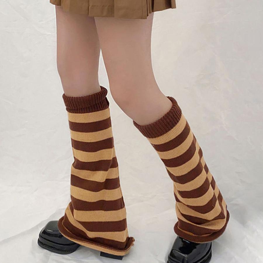 その他小物 | ボーダー柄 ニットレッグウォーマー 美脚