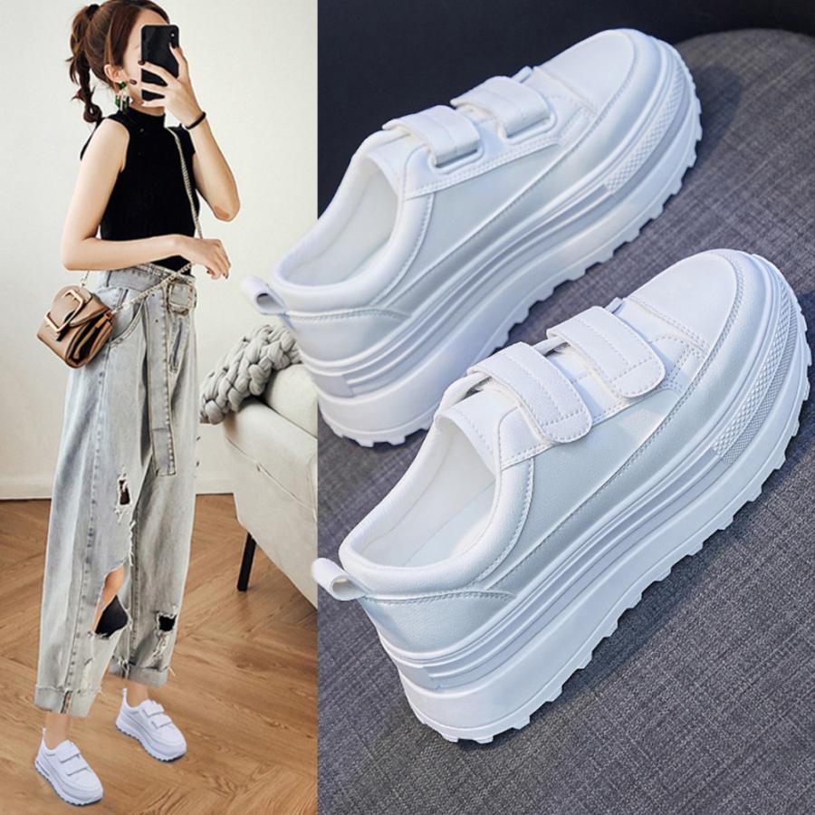 ショートブーツ | 厚底スニーカー韓国風ボリュームソール春夏