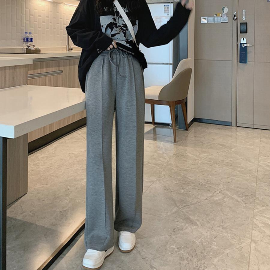 ワイドパンツ | スウエットパンツ 脚長 ストレートパンツ