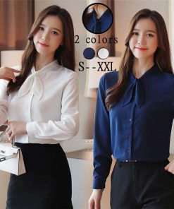 シャツ・ブラウス | シフォンシャツ ブラウス リボン レディース ビジネス フォーマル 通勤OL シンプル ファッション トレンド 大人 気質 事務服 着回し 大人 カジュアル 面接