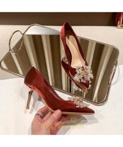 パンプス | 結婚式 ブライダルシューズ パーティーシューズ ハイヒール 赤 痛くない 大きいサイズ 小さいサイズ おしゃれ 疲れない レッド 美脚 ポインテッドトゥ