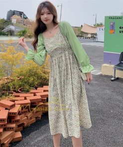 マキシ | ワンピース レディース ゆったり 長袖 オシャレ 呼ばれ 韓国風 二次会 同窓会 通勤 ロング丈 新春 カジュアル 体型カバー 20代30代40代 着痩せ きれいめ ロング