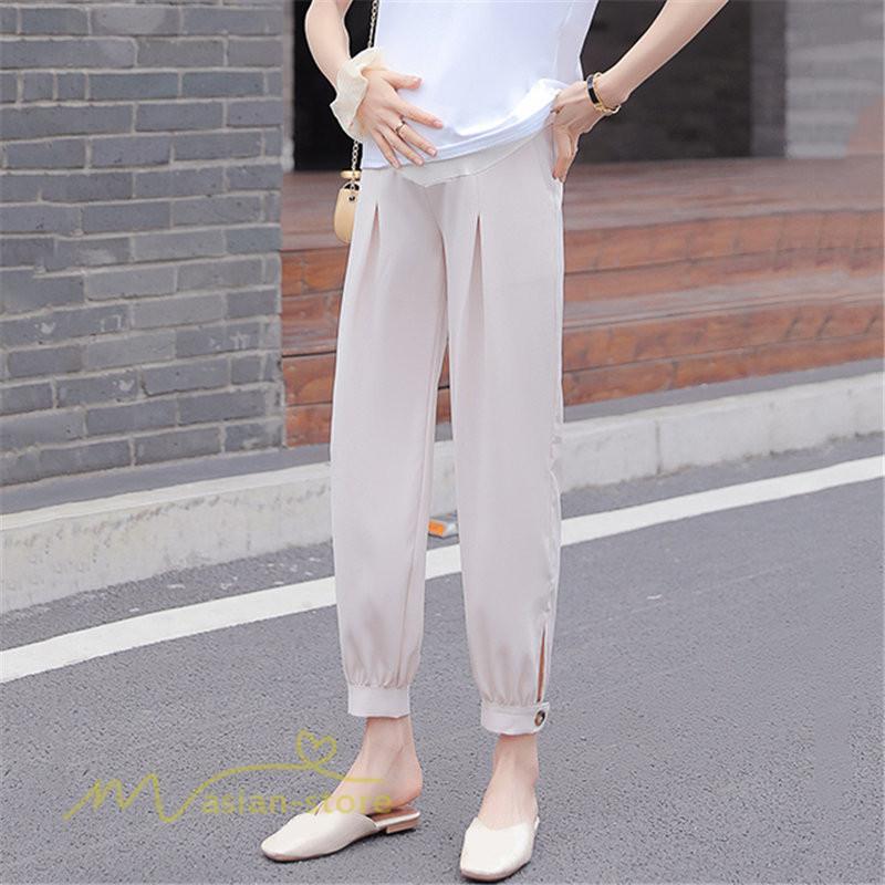 パンツ レギンス | マタニティパンツ レディース 妊婦服 テーパードパンツ 着痩せ 無地 マタニティウェア カジュアル 大きいサイズ 薄手 ウエスト調整 夏 マタニティ パンツ 春