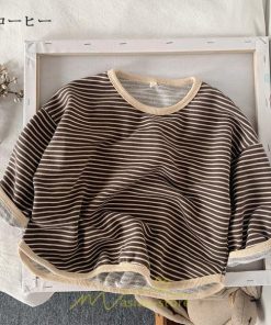 衣装 服 | 子供服服 子ども服 こども服 キッズ服 Tシャツ 長袖 女の子 男の子 ガールズ ボーイズ ジュニア キッズ 冬 秋 子ども ボーダー柄 かわいい 上質