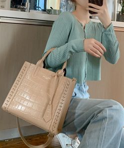 トートバッグ | レディース クロコ型押し 鞄