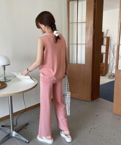 セットアップ | サマーニット冷感タッチ薄手