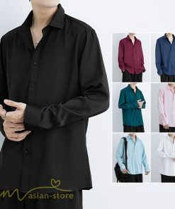 シャツ | トップス メンズ 長袖 ジャケット カジュアル無地 ゆったり メンズ オーバーライトアウター メンズ長袖シャツ