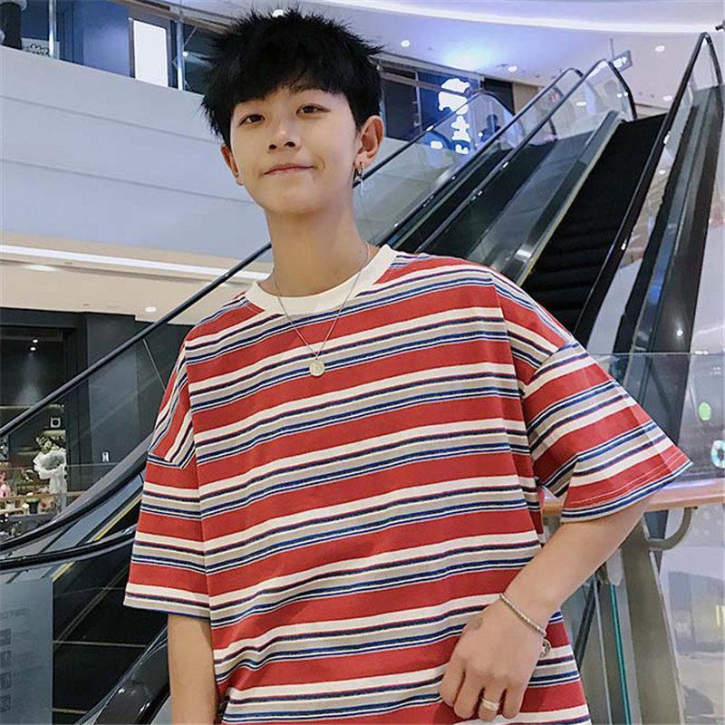 Tシャツ | Tシャツ メンズ 半袖 ボーダー カットソー カジュアル 大きいサイズ 夏新作 サマートップス プレゼント ギフト クルーネック ゆったり 上品