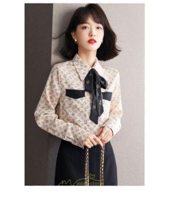 シャツ・ブラウス | シャツ ブラウス 秋冬 レディース リボン シフォン きれいめ フォーマル 春 長袖 通勤 OL オフィス ビジネス カジュアル キレイめ おしゃれ 高級感 綺麗 可愛い