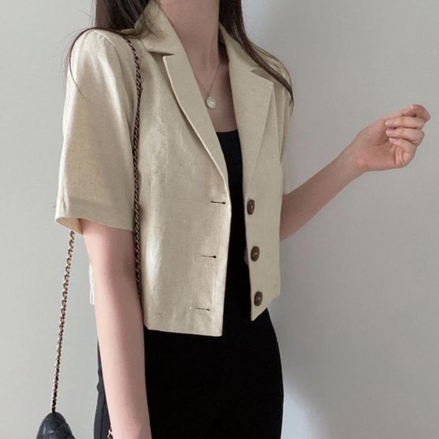テーラードジャケット | 半袖 クロップド丈