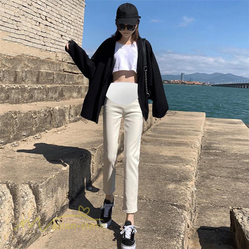 パンツ レギンス | マタニティ パンツ デニムパンツ レディース ジーンズ 妊婦服 産前 マタニティウェア 9分丈 8分丈 大きいサイズ テーパード デニム 着痩せ 日常感 ボトムス