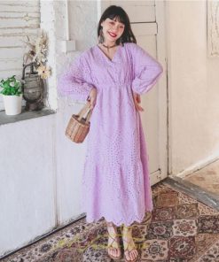 マキシ | ワンピース レディース 夏 秋 ロング丈 長袖 パーティー 大人 レース エレガント きれいめ 大人 おしゃれ お呼ばれ 可愛い お出かけ 日常デート 通勤 オフィス