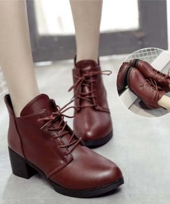 新作入荷アイテム | レースアップ ブーティ ローヒール ショートブーツ レディース 履きやすい
