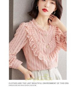 シャツ・ブラウス | ブラウス シャツ レディース トップス ピンク 可愛い レース フォーマル オフィス カジュアル 入学式 入園式 卒業式 卒園式 結婚式 ママ 秋 母 春 冬 通勤