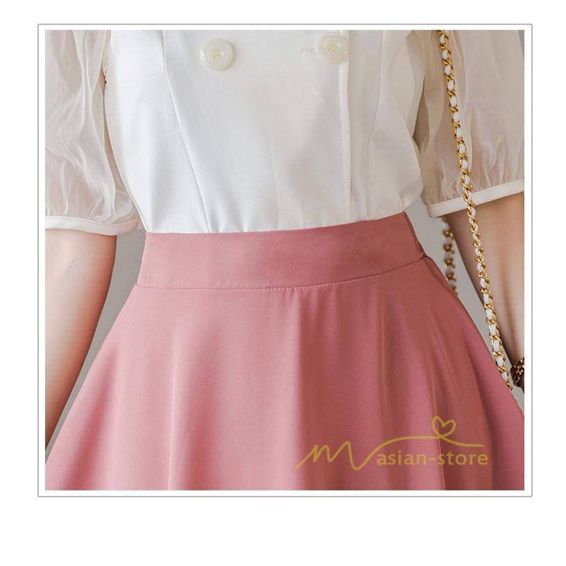 スカート | 膝丈 春秋 無地 フレアレディース ミディアム丈 ペンシルミモレ 黒 大人 20代 30代 40代 上品 OL エレガント 母 ママ