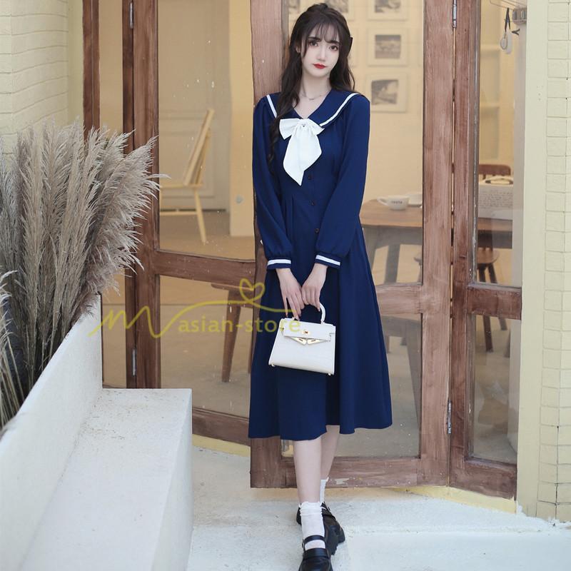 マキシ | 秋ワンピース 長袖 通学通勤 大人 可愛い ミモレ丈ワンピース 着痩せ ちょう Aラインワンピース 無地 20代30代 お呼ばれ レディース 40代 秋物 エレガント