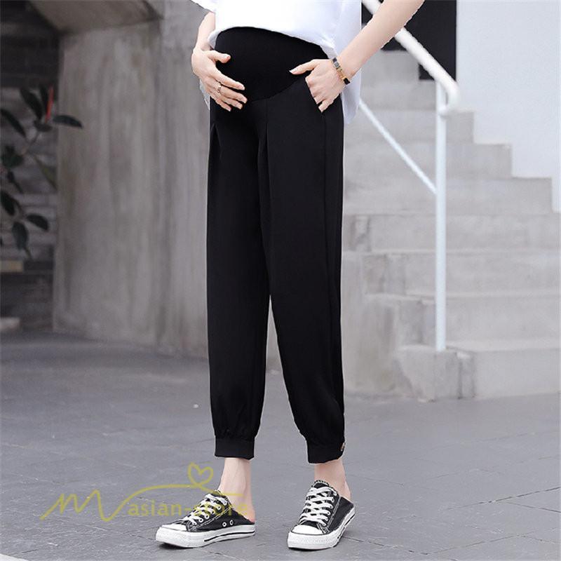 パンツ レギンス | マタニティパンツ レディース 妊婦服 テーパードパンツ 着痩せ 無地 マタニティウェア カジュアル 大きいサイズ 薄手 ウエスト調整 夏 マタニティ パンツ 春