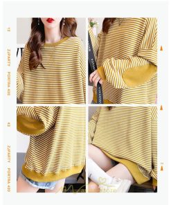 パーカー | トレーナー レディース 長袖 切り替え プルオーバー 大きいサイズ オーバーサイズ ルームウェア ビッグシルエット ボーダー柄 部屋着 お出かけ