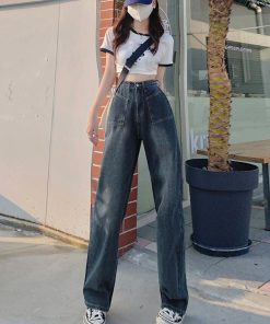 ワイド、バギーパンツ | レトロ デニムワイドパンツ ハイウエスト