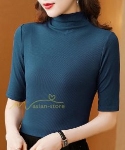 tシャツ・カットソー | トップス カットソー インナー Tシャツ レディース 五分袖 春 カジュアル おしゃれ 女性用 シンプル 着痩せ 20代30代40代50代 ホワイト ブラック 夏物 無地