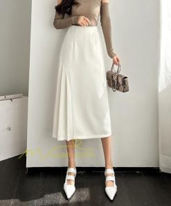 スカート | プリーツロング 春 夏 秋 マキシ ハイウエスト 着回し 20代30代40代 通勤通学 お出かけ エレガント カジュアル フェミニン 着痩せ オフィス