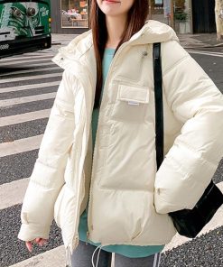 ジャケット・ブルゾン | 中綿フェイクダウンジャケット フード付き