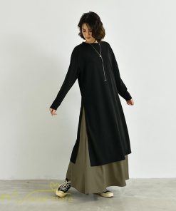 セットアップ | ワンピース 秋スカート レディース 秋物 ロングワンピース ロングスカート フリーサイズ 2点セット 着回し ウエストゴム 可愛い ゆったり 無地