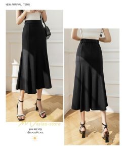 スカート | マーメイドレディース 春 夏 ストレッチ 伸縮性 体型カバー ニット 20代30代40代50代 通勤通学 着回し 着痩せ お出かけ カジュアル 2022作