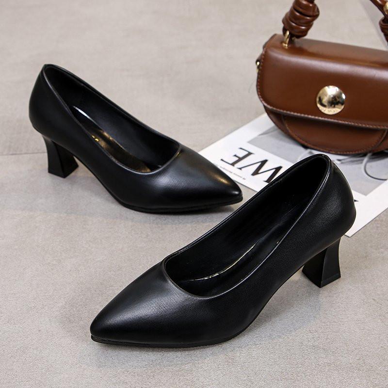 パンプス | 合皮レディース ポインテッドトゥ ピンヒール ストラップなし 黒 大きいサイズ ハイヒール 滑り止めソール パンプス 柔らかい生地 スリップオン