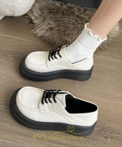 ローファー | ドレスシューズ レディース 靴 合皮 厚底靴 編み上げ 韓国風 歩きやすい 学生靴 通勤 通学 パンプス 春 夏 秋 発表会 入学 卒業 卒園 冬 入園