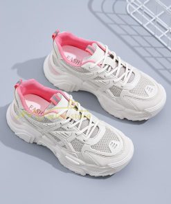 スニーカー | レディース 白 ダッドレディース 厚底 身長アップ ランニングシューズ 通気 厚底シューズ 厚底ダッドスニーカー 軽量 美脚 歩きやすい