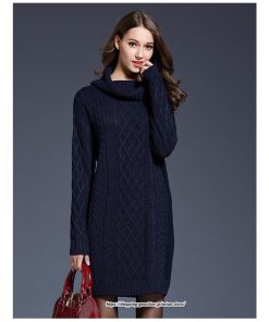 マキシ | ニットワンピース ワンピース レディース 秋冬 チュニック ニット ひざ丈 長袖 ハイネック ゆったり 無地 オシャレ 通学 かわいい 大きいサイズ 通勤