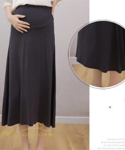 スカート | マタニティレディース Aラインロング丈 マタニティウェア 妊婦服 カジュアル 体型カバー 春 夏 ウエスト調整 ゆったり マタニティ