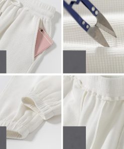 サルエルパンツ | ワッフル生地 スウェットパンツ 裏起毛