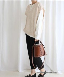 ベスト | ニットレディース プルオーバー Vネック 秋冬 チョッキ 重ね着 秋服 ジレー セーター 着痩せ 上着 秋コーデ カジュアル 細身 レイヤード ベスト