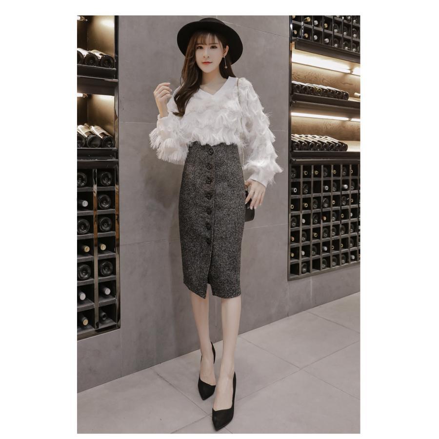 在庫ある | 短納期巻きスカート タイトスカート ハイウエスト 膝下丈スカート ビジネススカート フォーマルオフィス ラシャスカート エレガント OL 通勤 着痩せ フェミニン