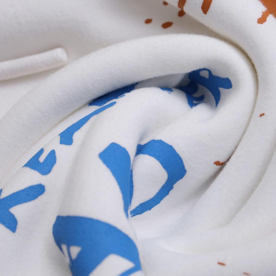 パーカ | レディース 秋冬 ペイント柄 スウェット ポケット付き 韓国風 長袖トレーナー 裏起毛 フード付き おしゃれ パーカー プルオーバー